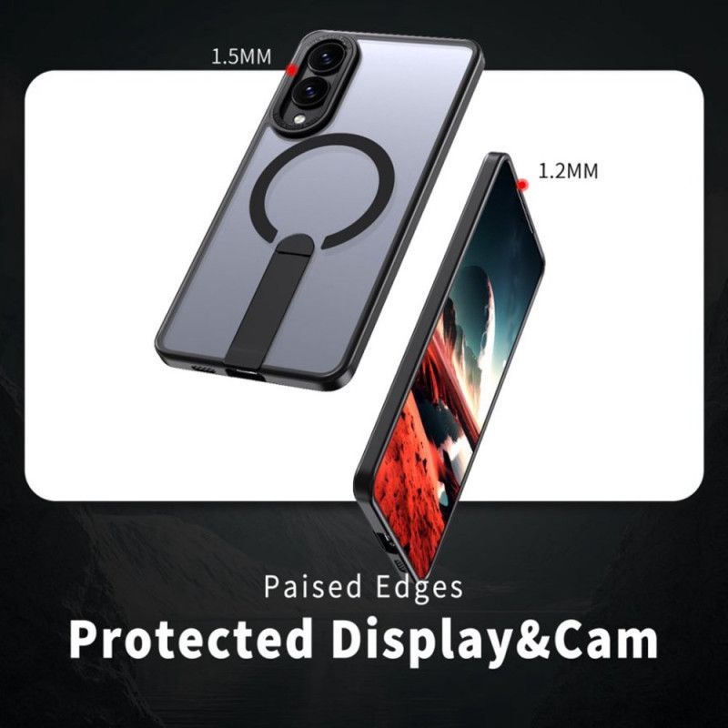 Coque Samsung Galaxy S25 Edge Compatible MagSafe avec Support Intégré