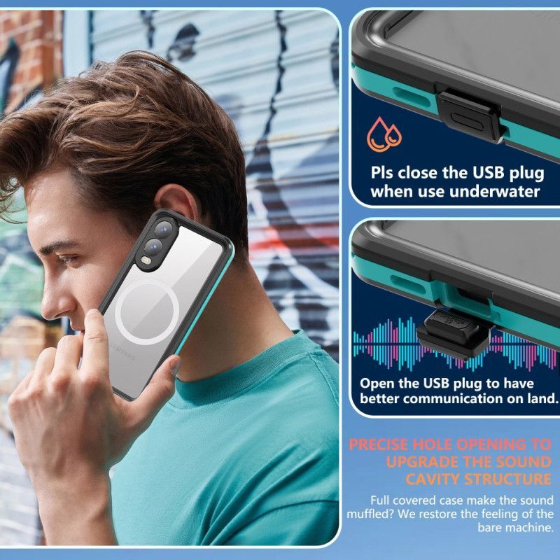 Coque Samsung Galaxy S25 Edge Étanche Compatible MagSafe REDPEPPER