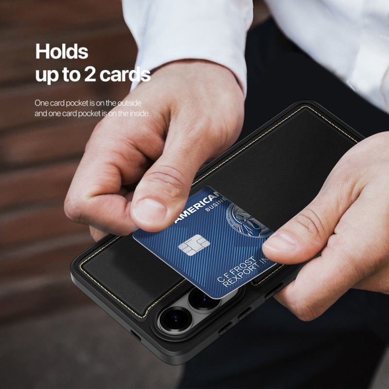 Coque Samsung Galaxy S25 Edge Magnétique avec Porte-Cartes