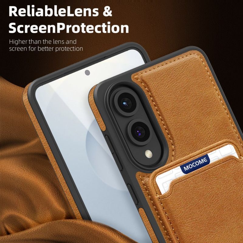 Coque Samsung Galaxy S25 Edge Magnétique avec Porte-Cartes Détachable