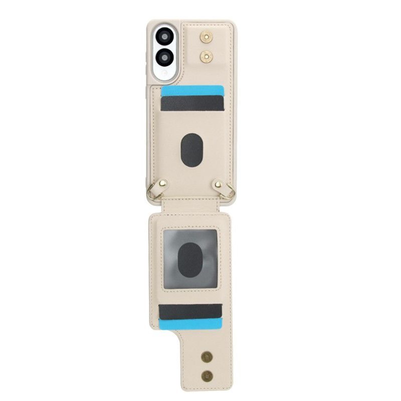 Coque Samsung Galaxy S25 Edge Porte-Cartes avec Sangle et bandoulière