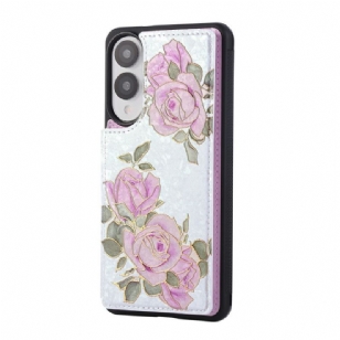 Coque Samsung Galaxy S25 Edge Porte-Cartes Floral