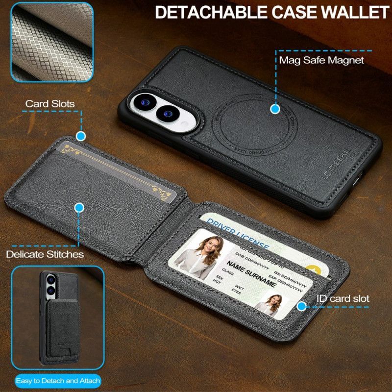 Coque Samsung Galaxy S25 Edge Porte-Cartes Magnétique Détachable