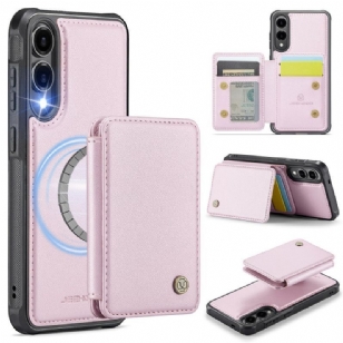 Coque Samsung Galaxy S25 Edge Porte-Cartes Magnétique Détachable JEEHOOD