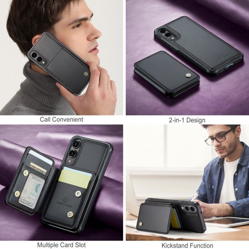 Coque Samsung Galaxy S25 Edge Porte-Cartes Magnétique Détachable JEEHOOD