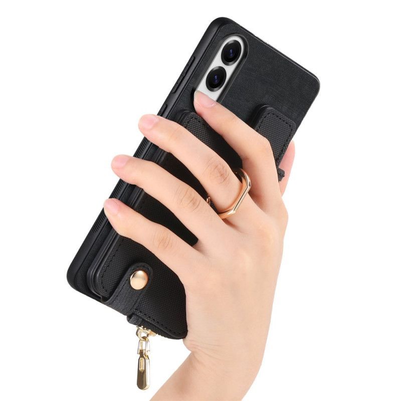 Coque Samsung Galaxy S25 Edge Portefeuille et Support