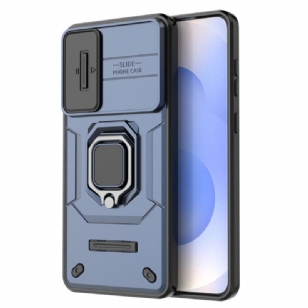 Coque Samsung Galaxy S25 Edge Ring Résistante avec Protecteur Objectif