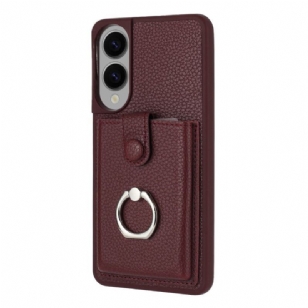 Coque Samsung Galaxy S25 Edge Support-Anneau et Porte-cartes