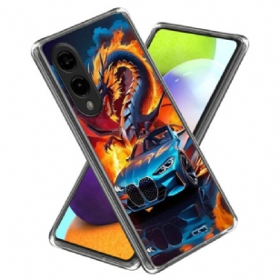 Coque Samsung Galaxy S25 Edge Voiture de Sport Dragon