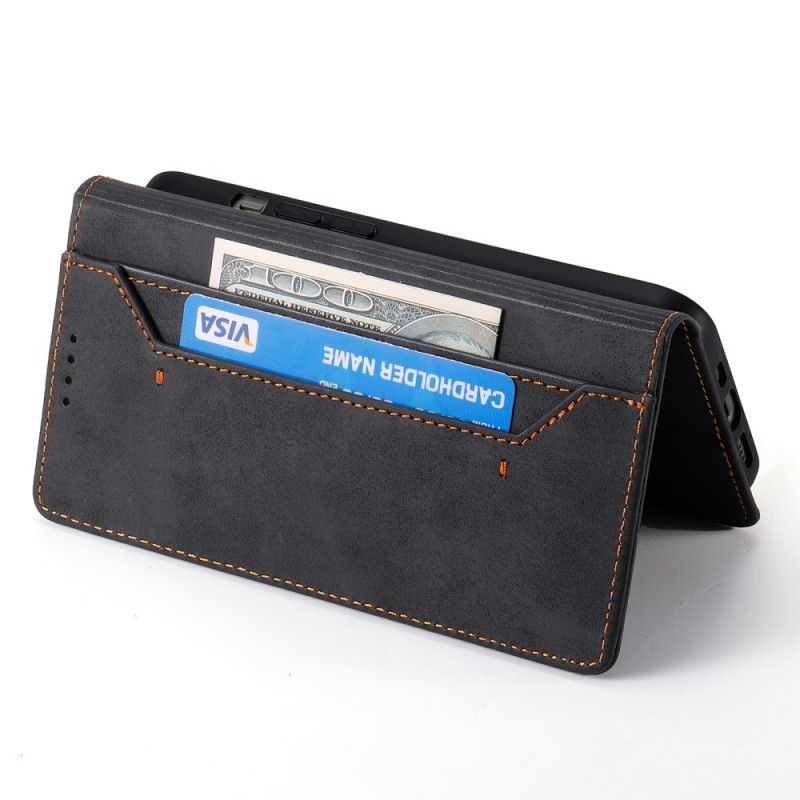 Flip Cover Samsung Galaxy S25 Edge Blocage RFID Simili Cuir