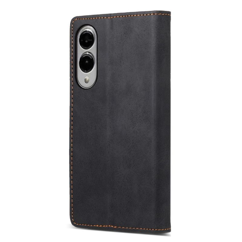 Flip Cover Samsung Galaxy S25 Edge Blocage RFID Simili Cuir