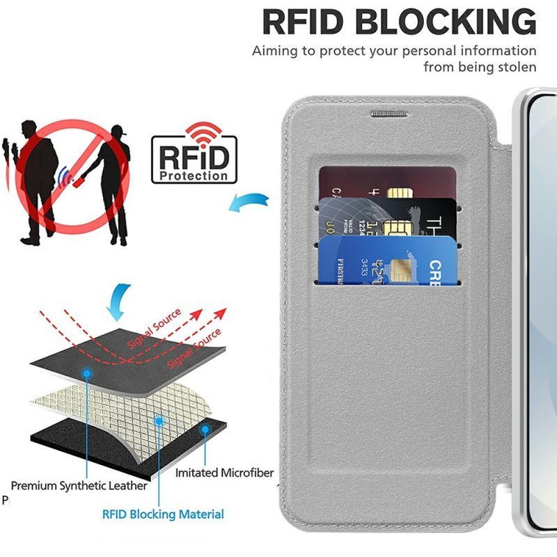 Flip Cover Samsung Galaxy S25 Edge Compatible MagSafe Matelassée