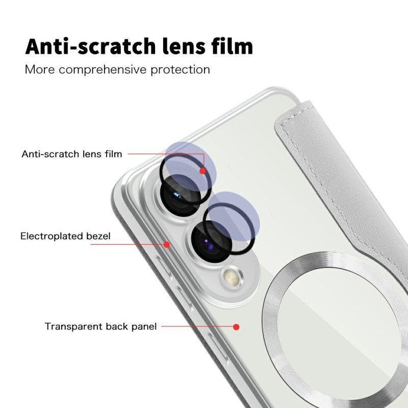 Flip Cover Samsung Galaxy S25 Edge Compatible MagSafe Matelassée