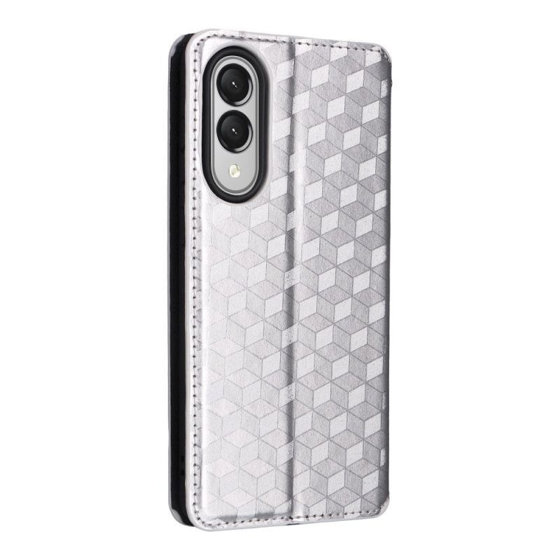 Flip Cover Samsung Galaxy S25 Edge Cubes 3D