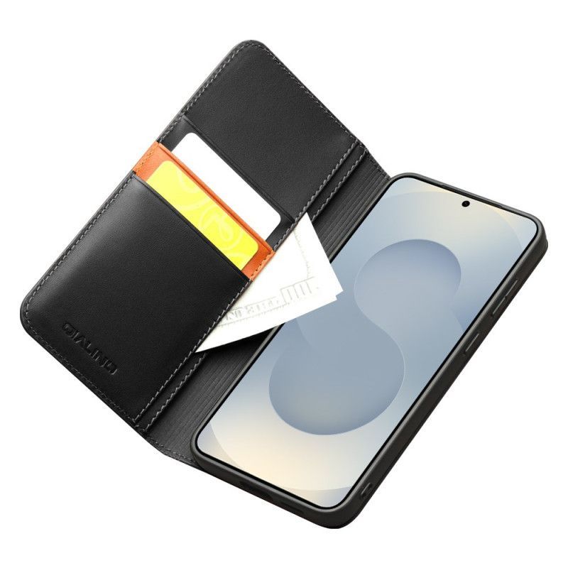 Flip Cover Samsung Galaxy S25 Edge Prestige Portefeuille QIALINO