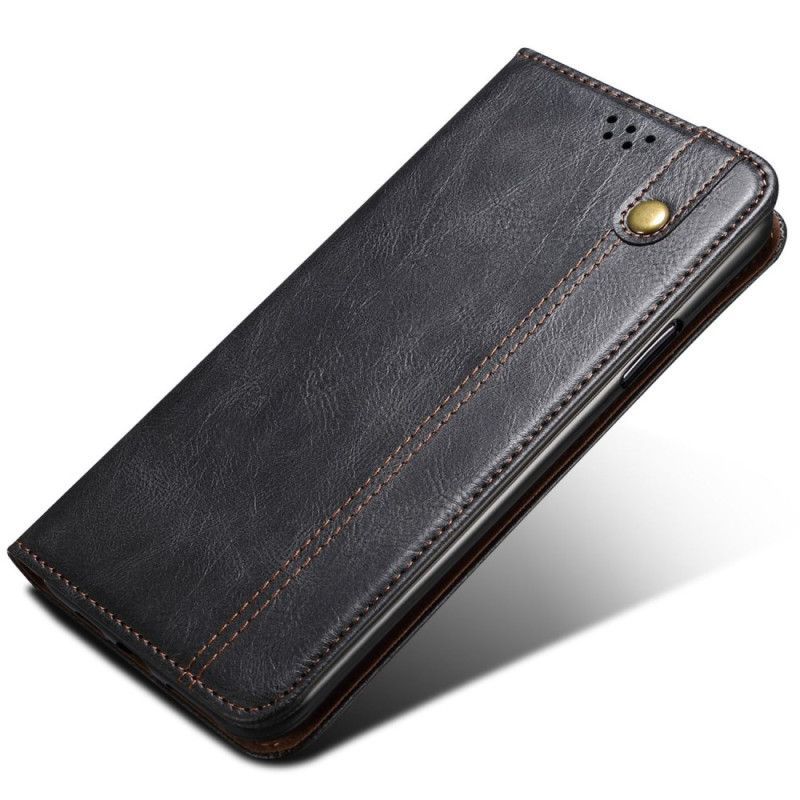 Flip Cover Samsung Galaxy S25 Edge Simili Cuir Ciré
