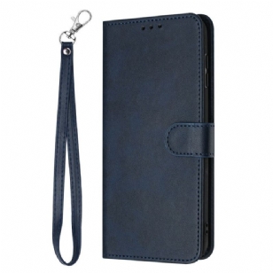 Housse Samsung Galaxy S25 Edge Effet Cuir avec Lanière