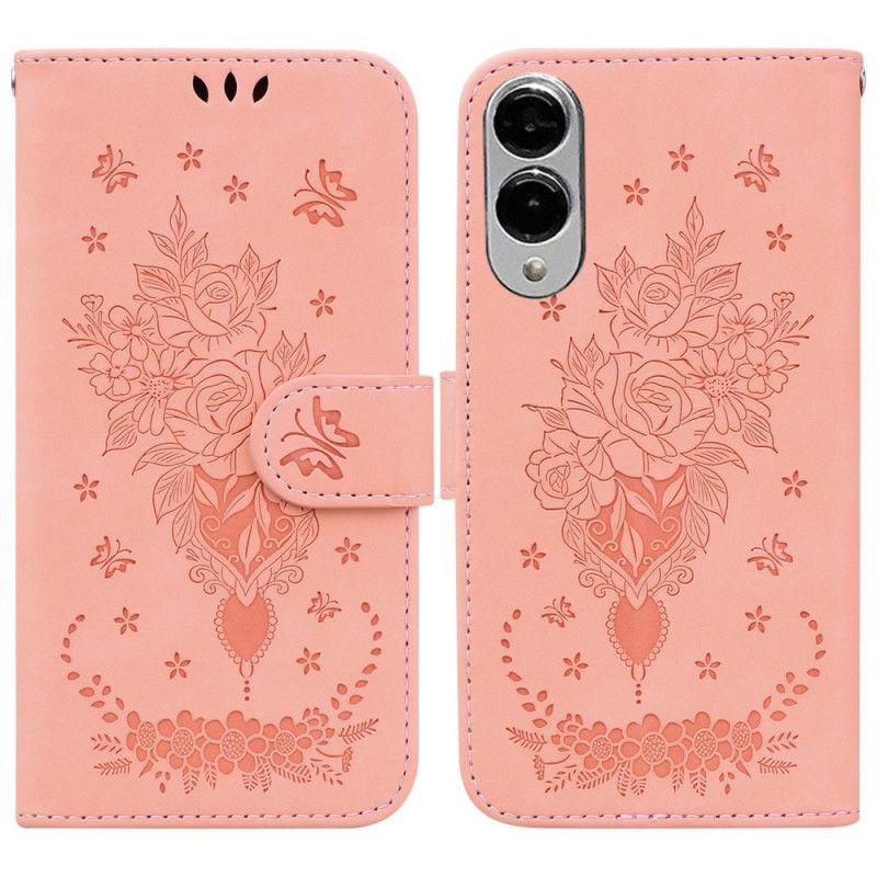 Housse Samsung Galaxy S25 Edge Effet Daim Roses