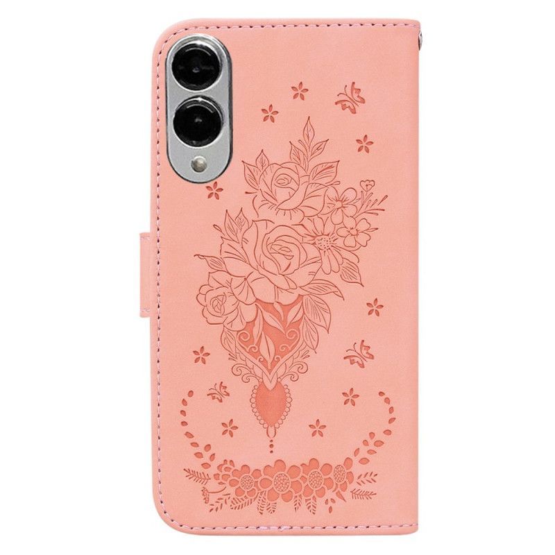 Housse Samsung Galaxy S25 Edge Effet Daim Roses