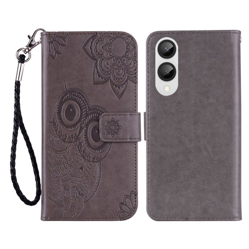 Housse Samsung Galaxy S25 Edge Hibous et Lanière