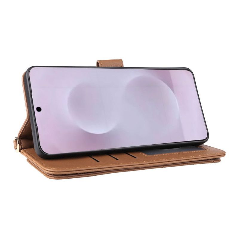 Housse Samsung Galaxy S25 Edge Matelassée avec Lanière et Bandoulière