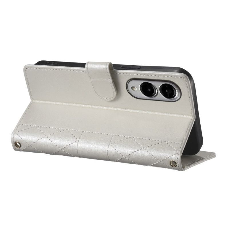 Housse Samsung Galaxy S25 Edge Matelassée avec Lanière et Bandoulière