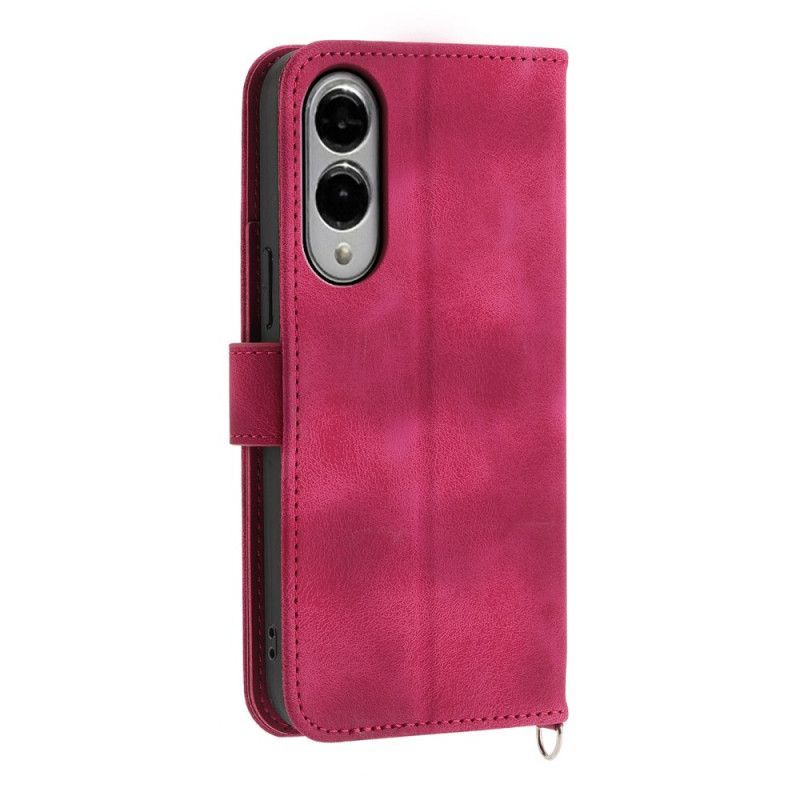 Housse Samsung Galaxy S25 Edge Motif Floral et Sangles