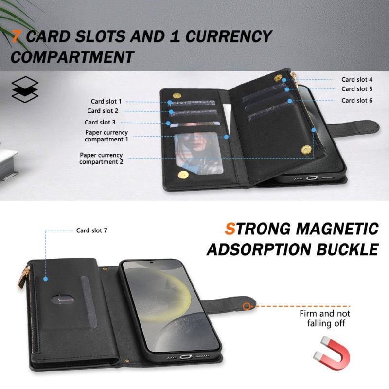 Housse Samsung Galaxy S25 Edge Portefeuille Matelassé