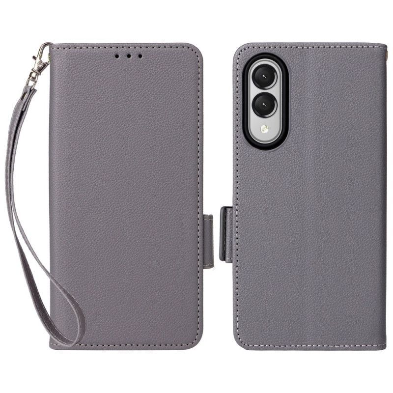 Housse Samsung Galaxy S25 Edge Simili Cuir à Lanière