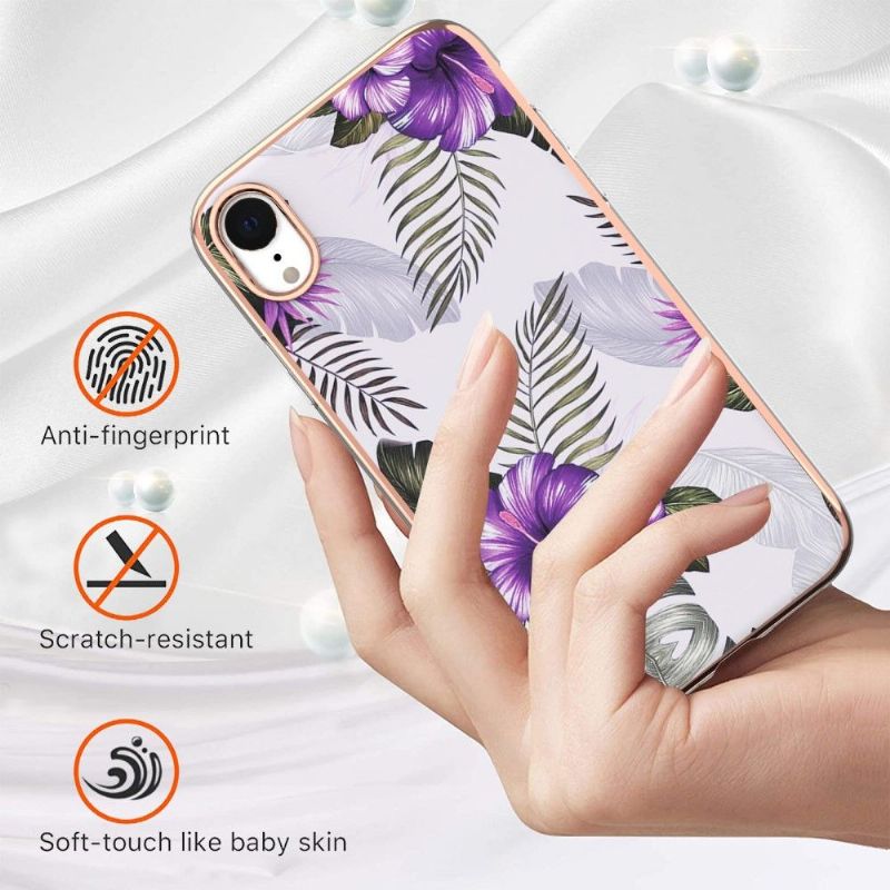 Coque iPhone XR Fleurs Exotiques