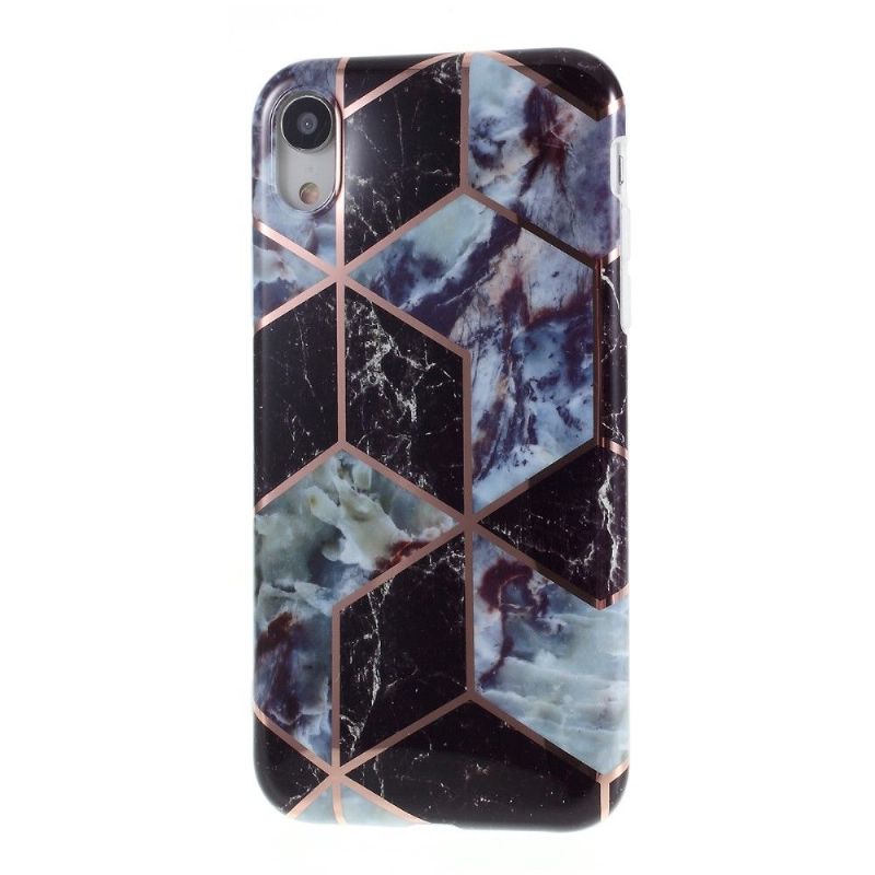 Coque iPhone XR Marbre Géométrique
