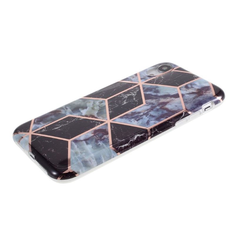 Coque iPhone XR Marbre Géométrique