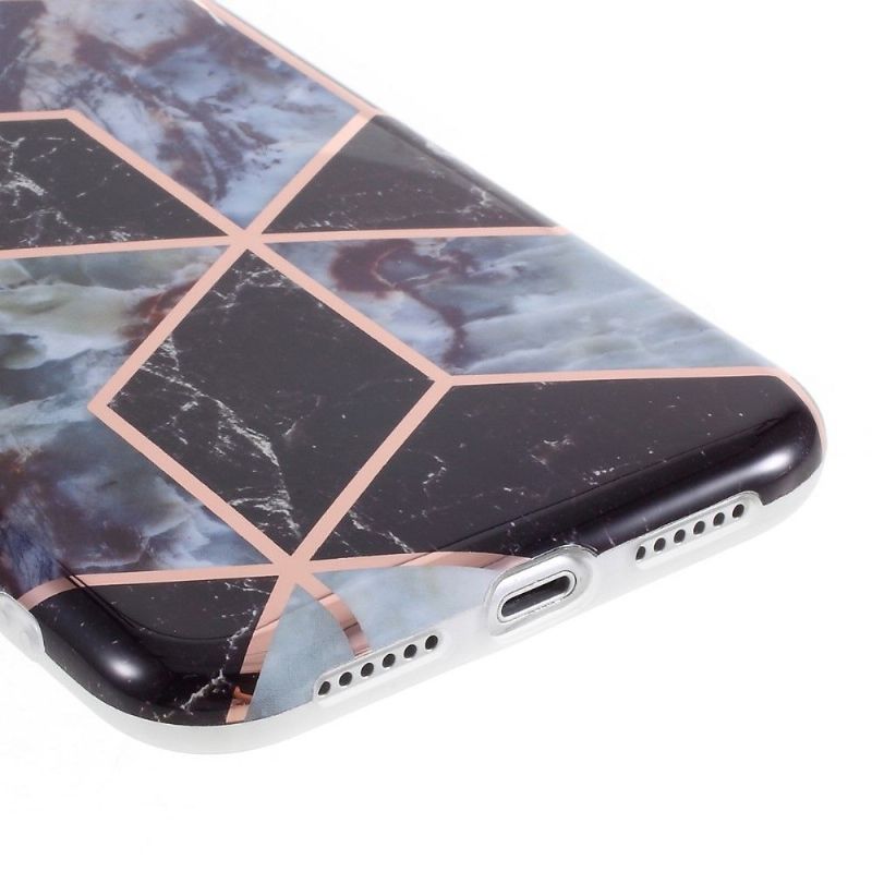 Coque iPhone XR Marbre Géométrique