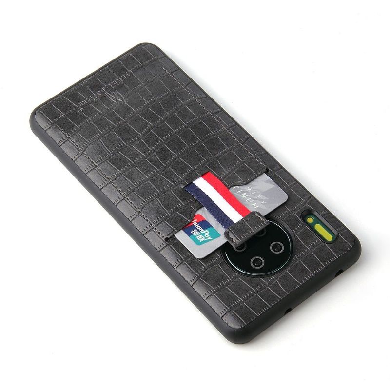 Coque Huawei Mate 30 Pro Effet Croco Porte Carte
