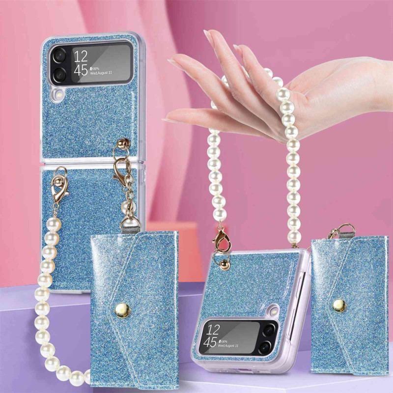 Coque Samsung Galaxy Z Flip 4 Porte-Cartes Glossy