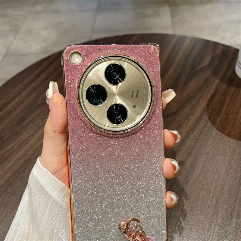 Coque Oppo Find N3 5G Surface Brillante et Sangle