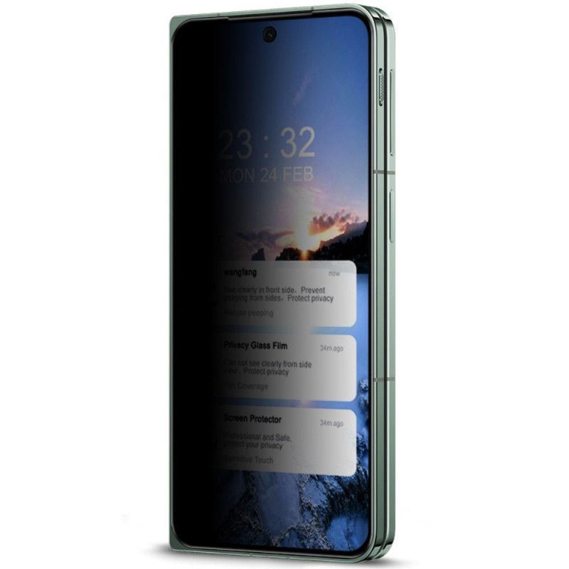 Protection en Verre Trempé Anti-Espion pour Écran Avant Oppo Find N3 / OnePlus Open IMAK