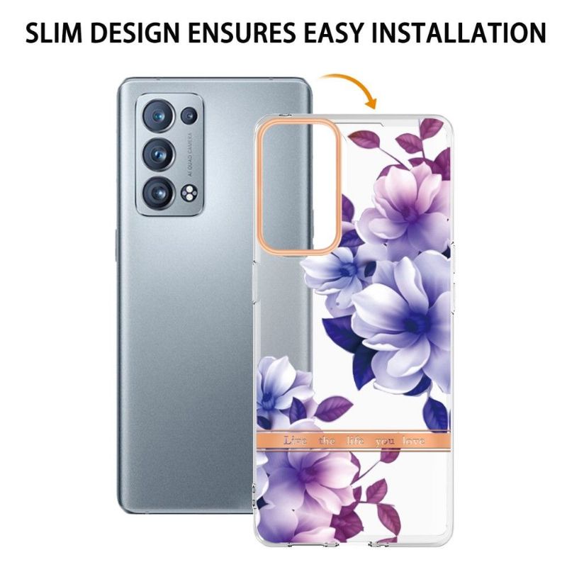 Coque Oppo Reno 6 Pro 5G Bégonia fleur