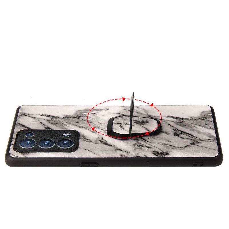 Coque Oppo Reno 6 Pro 5G marbre fonction support