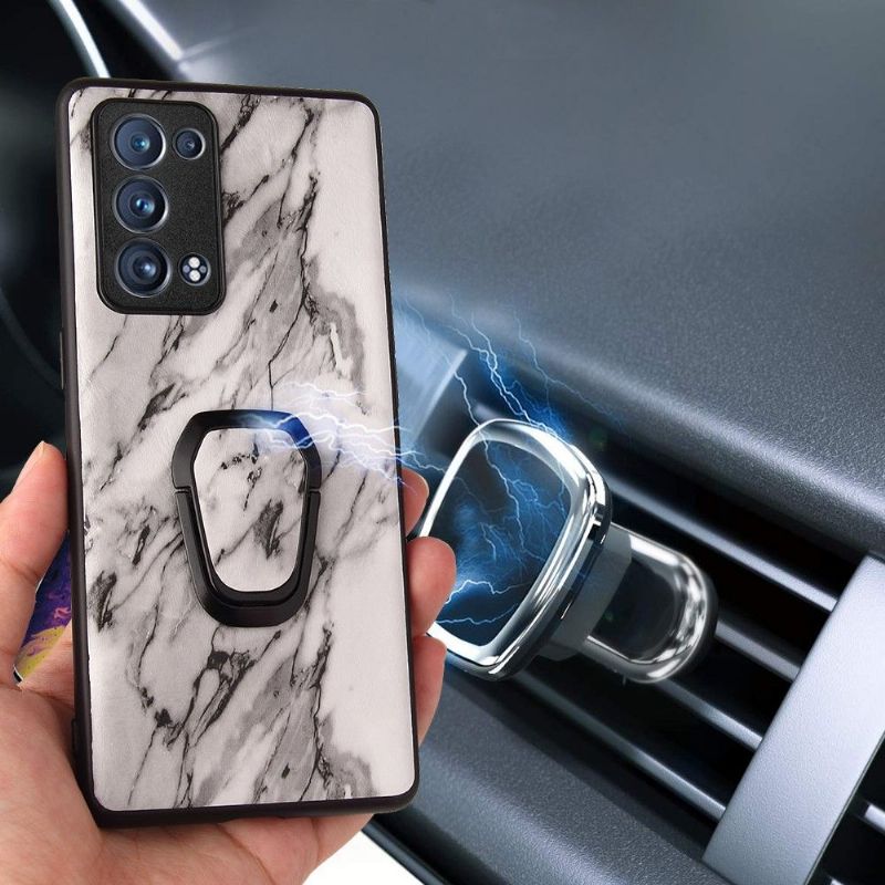 Coque Oppo Reno 6 Pro 5G marbre fonction support
