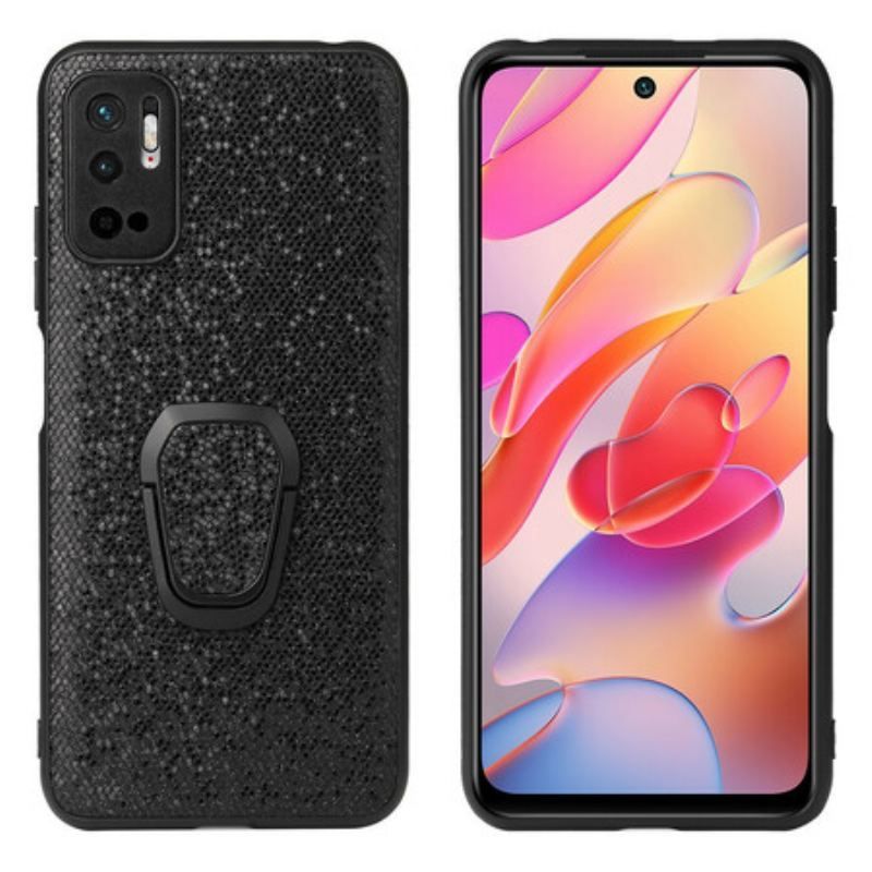 Coque Xiaomi Redmi Note 10 5G / Poco M3 Pro 5G Paillettes Anneau-Support