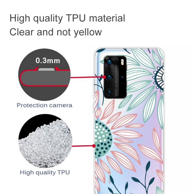 Coque Huawei P40 Pro Daisy fleurs