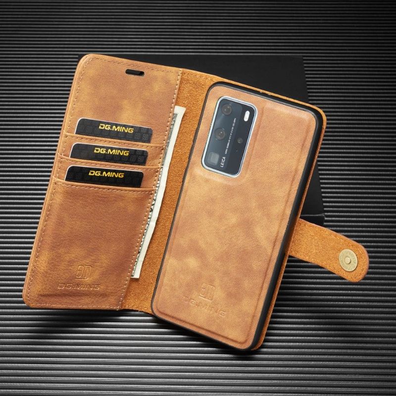 Housse Huawei P40 Pro avec coque détachable 2-en-1