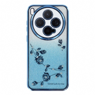 Coque Vivo X300 Fleurs et Srass KADEM