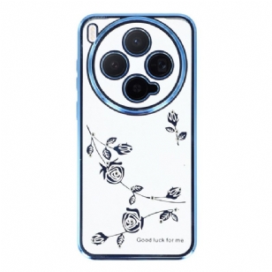 Coque Vivo X300 Strass et Design Floral KADEM