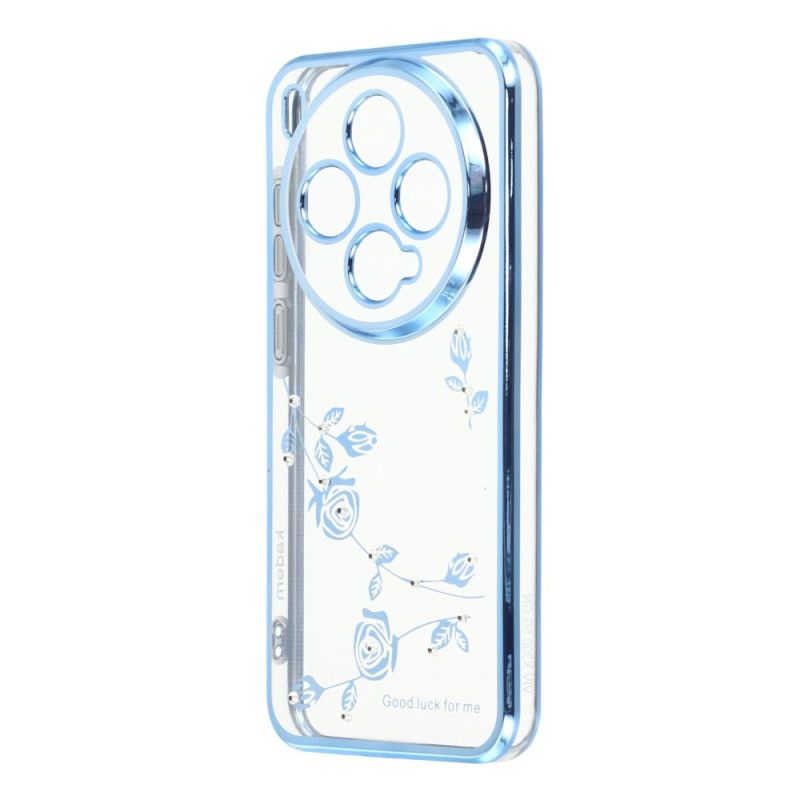 Coque Vivo X300 Strass et Design Floral KADEM