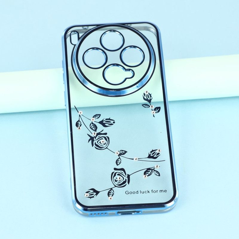 Coque Vivo X300 Strass et Design Floral KADEM