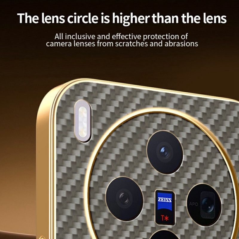 Coque Vivo X300 Texture Fibre de Carbone