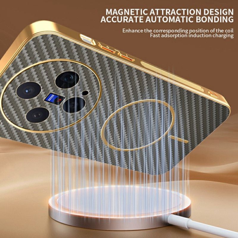 Coque Vivo X300 Texture Fibre de Carbone