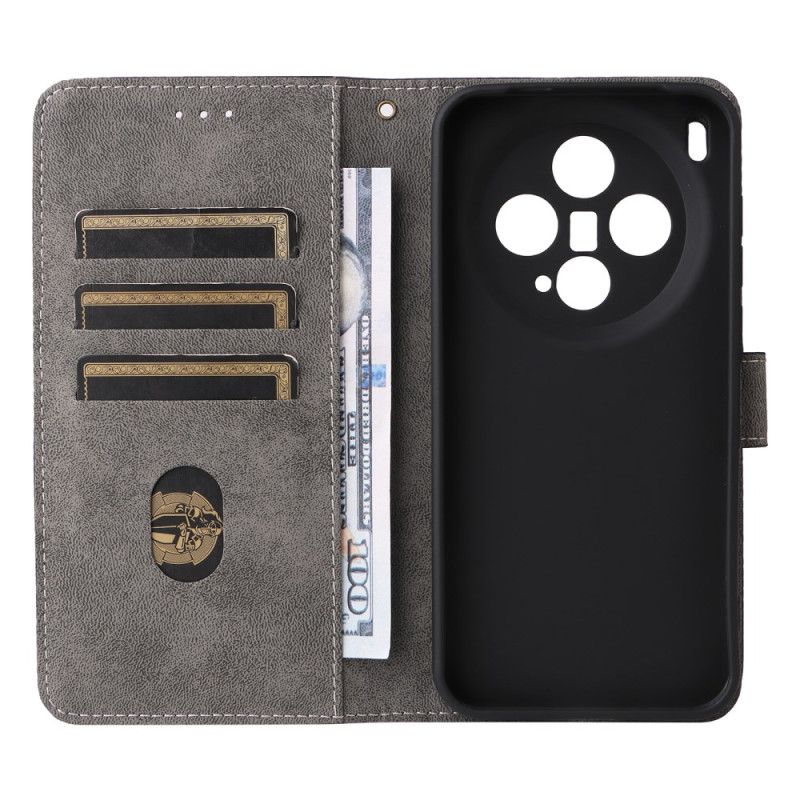 Housse Vivo X300 Effet Daim à Lanière